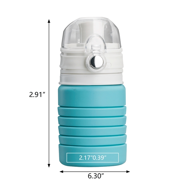 Pearch 17oz Silicone Collapsible Water Bottle - Pearch 17oz Silicone Collapsible Water Bottle - Image 12 of 15