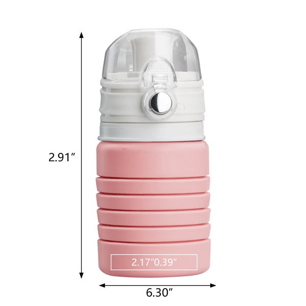 Pearch 17oz Silicone Collapsible Water Bottle - Pearch 17oz Silicone Collapsible Water Bottle - Image 14 of 15