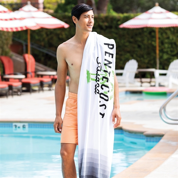 Designer Edge Velour Beach Towel - Designer Edge Velour Beach Towel - Image 0 of 1