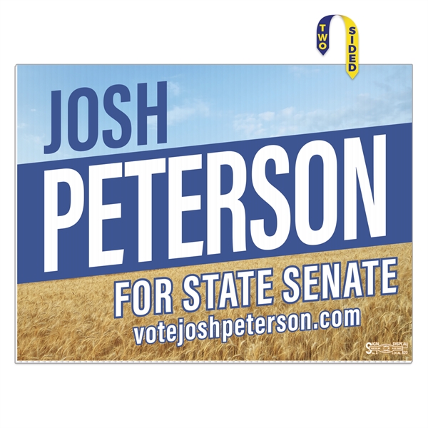 Corrugated Plastic Sign: Full Color-Full Bleed (18"x24") - Corrugated Plastic Sign: Full Color-Full Bleed (18"x24") - Image 1 of 1