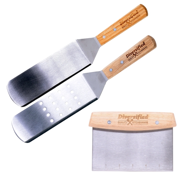 Deluxe Grilling Scraper & Flippers Set - Deluxe Grilling Scraper & Flippers Set - Image 5 of 7