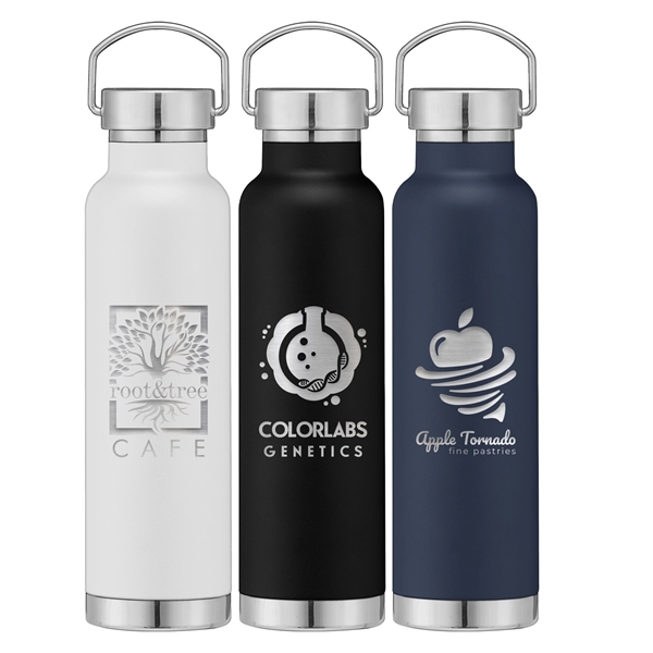 22 oz. Double Wall Stainless Steel Bottle w/Lid - Laser - 22 oz. Double Wall Stainless Steel Bottle w/Lid - Laser - Image 0 of 3