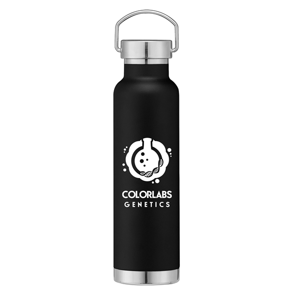 22 oz. Double Wall Stainless Steel Bottle w/Lid - Silkscreen - 22 oz. Double Wall Stainless Steel Bottle w/Lid - Silkscreen - Image 1 of 4