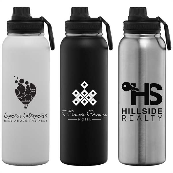 40 oz. Stainless Steel Double Wall Water Bottle - Silkscreen - 40 oz. Stainless Steel Double Wall Water Bottle - Silkscreen - Image 0 of 3