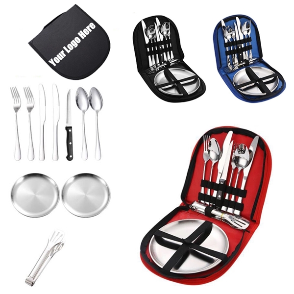 Camping Cutlery Set With Case - Camping Cutlery Set With Case - Image 0 of 7