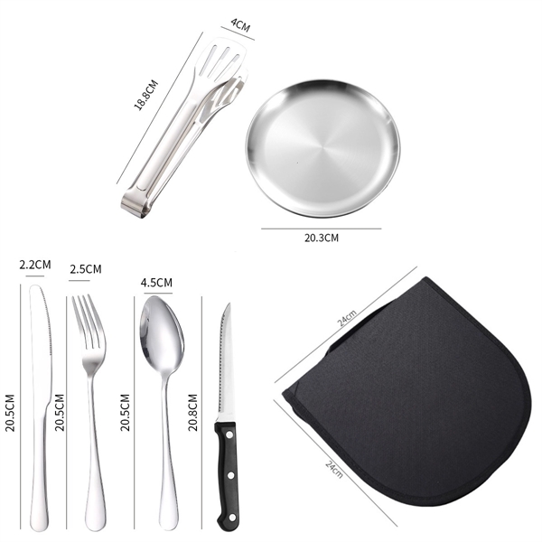 Camping Cutlery Set With Case - Camping Cutlery Set With Case - Image 2 of 7