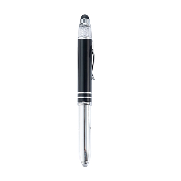 3-in-1 Custom Printed Stylus Pen with LED Light - 3-in-1 Custom Printed Stylus Pen with LED Light - Image 1 of 8