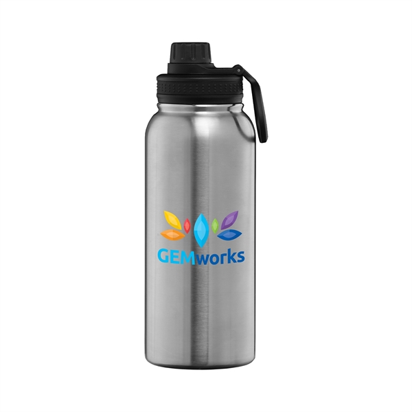 Alaska Plus- 35 oz. Stainless Double Wall Bottle - ColorJet - Alaska Plus- 35 oz. Stainless Double Wall Bottle - ColorJet - Image 2 of 2