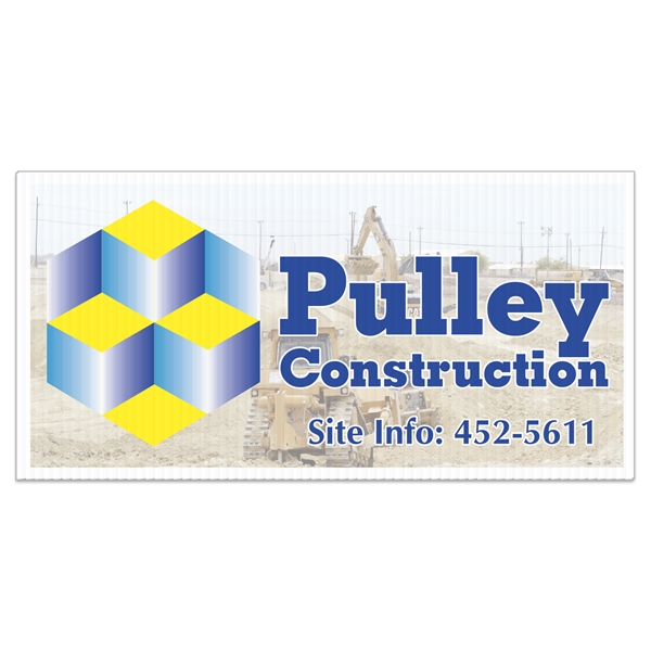 Corrugated Plastic Sign: Full Color (12"x24") - Corrugated Plastic Sign: Full Color (12"x24") - Image 0 of 1