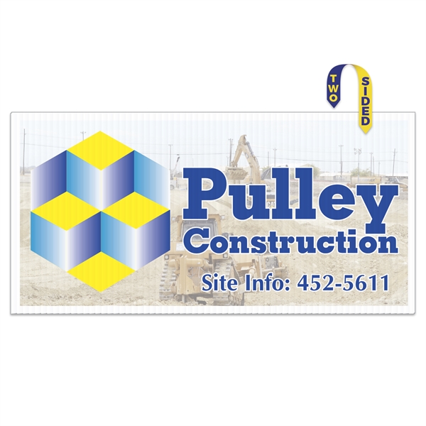 Corrugated Plastic Sign: Full Color (12"x24") - Corrugated Plastic Sign: Full Color (12"x24") - Image 1 of 1