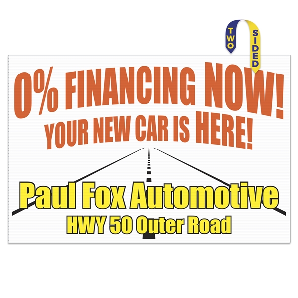 Corrugated Plastic Sign: Full Color (48"x72") - Corrugated Plastic Sign: Full Color (48"x72") - Image 1 of 1