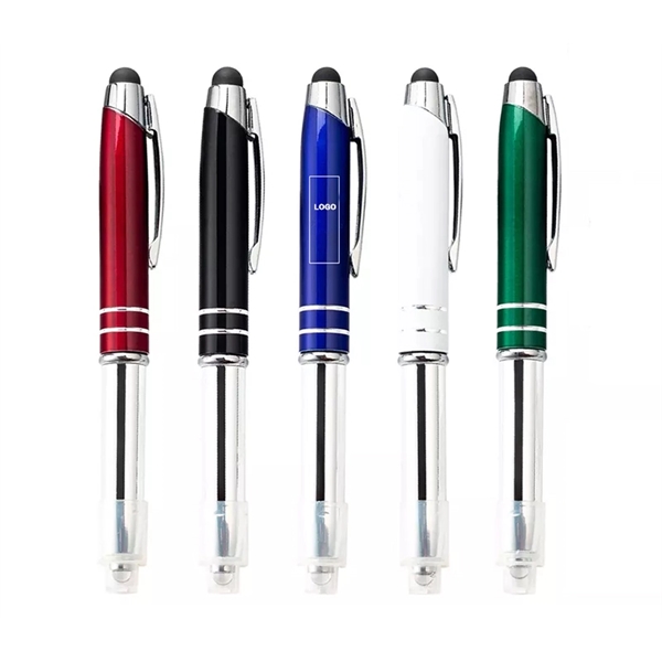 3-in-1 Stylus Pen with LED Flashlight - 3-in-1 Stylus Pen with LED Flashlight - Image 7 of 7