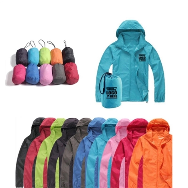 Foldable Waterproof Sunscreen Jacket - Foldable Waterproof Sunscreen Jacket - Image 1 of 2