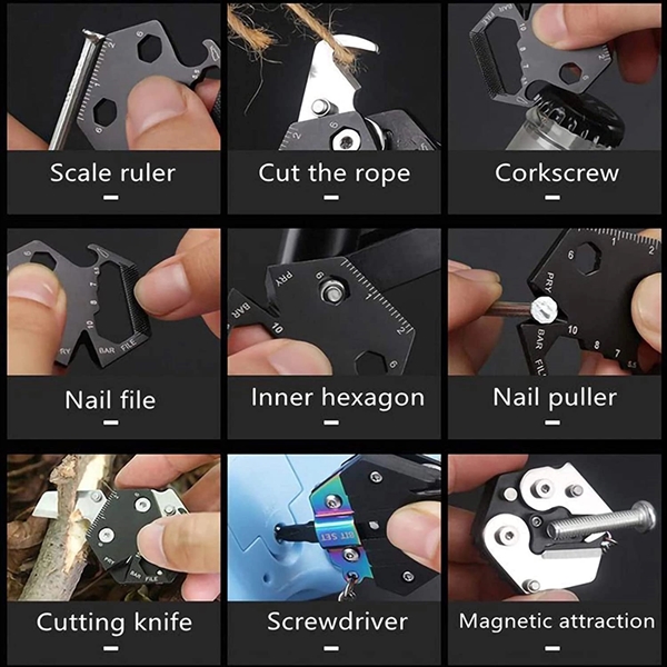 Multifunction Keychain Knife Outdoor Escape Mini Tools - Multifunction Keychain Knife Outdoor Escape Mini Tools - Image 1 of 5
