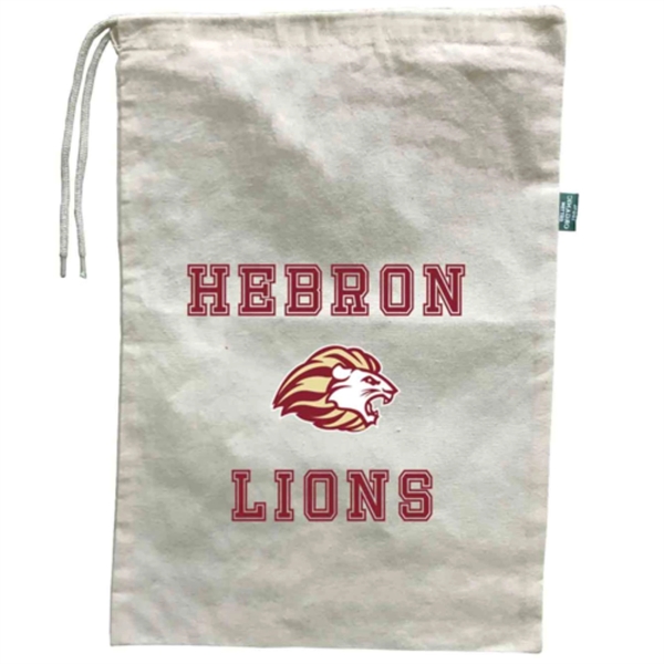 Eco-Friendly Drawstring Organic Shoe Bag (11" X 16") - Eco-Friendly Drawstring Organic Shoe Bag (11" X 16") - Image 1 of 1