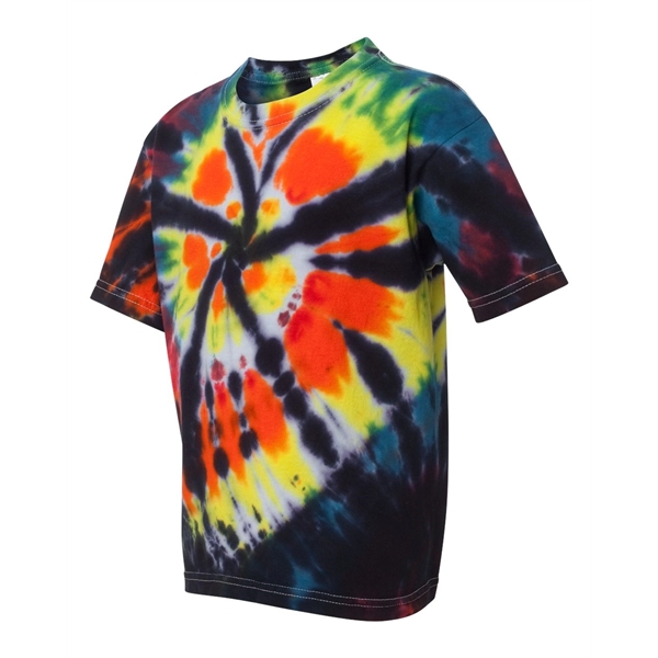 Dyenomite Youth Rainbow Cut-Spiral Tie-Dyed T-Shirt - Dyenomite Youth Rainbow Cut-Spiral Tie-Dyed T-Shirt - Image 2 of 20