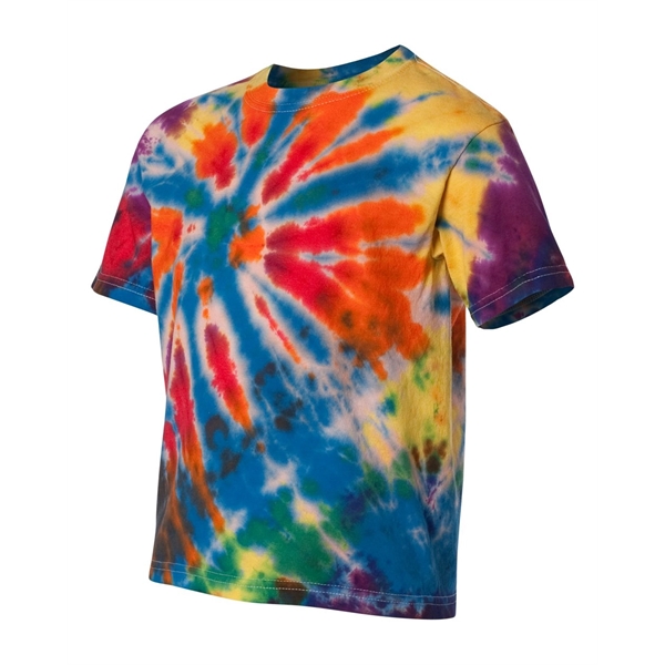 Dyenomite Youth Rainbow Cut-Spiral Tie-Dyed T-Shirt - Dyenomite Youth Rainbow Cut-Spiral Tie-Dyed T-Shirt - Image 5 of 20