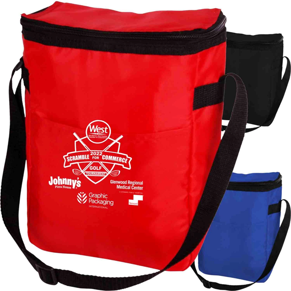Large PEVA Lining 12-Can Insulated Cooler Bag - Large PEVA Lining 12-Can Insulated Cooler Bag - Image 0 of 6