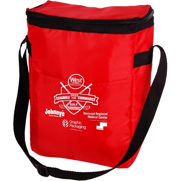 Large PEVA Lining 12-Can Insulated Cooler Bag - Large PEVA Lining 12-Can Insulated Cooler Bag - Image 1 of 6