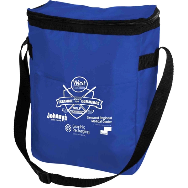 Large PEVA Lining 12-Can Insulated Cooler Bag - Large PEVA Lining 12-Can Insulated Cooler Bag - Image 5 of 6