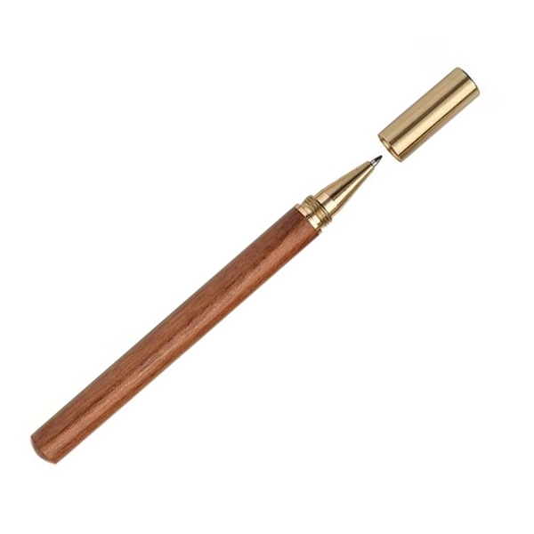 Eco-friendly Wooden Pen with Metal Cap - Eco-friendly Wooden Pen with Metal Cap - Image 2 of 5