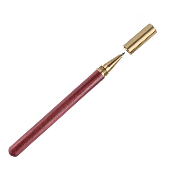 Eco-friendly Wooden Pen with Metal Cap - Eco-friendly Wooden Pen with Metal Cap - Image 3 of 5