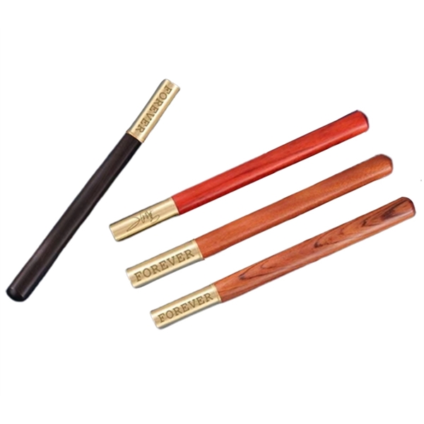 Eco-friendly Wooden Pen with Metal Cap - Eco-friendly Wooden Pen with Metal Cap - Image 5 of 5