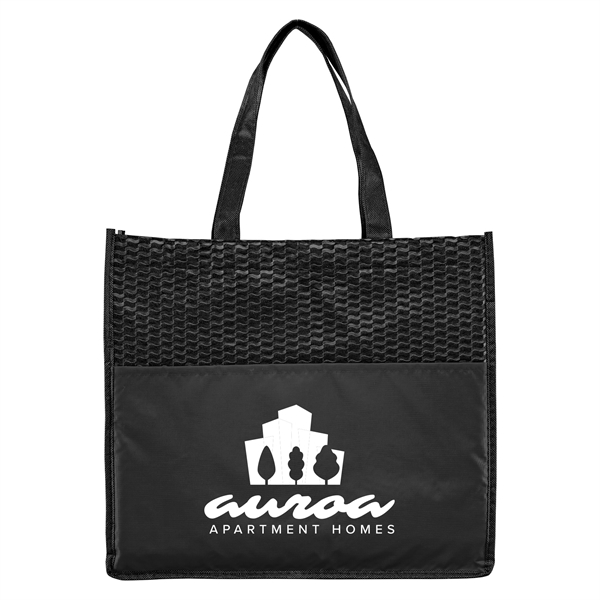 Plaza Deluxe - Non-Woven Convention Tote Bag - - Silkscreen - Plaza Deluxe - Non-Woven Convention Tote Bag - - Silkscreen - Image 2 of 4