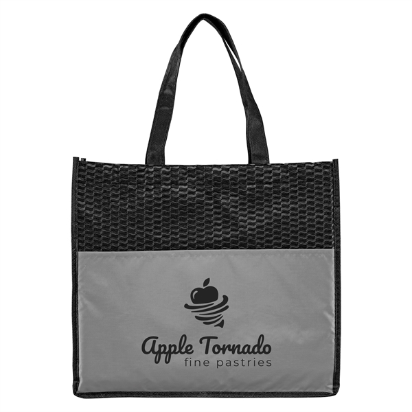 Plaza Deluxe - Non-Woven Convention Tote Bag - - Silkscreen - Plaza Deluxe - Non-Woven Convention Tote Bag - - Silkscreen - Image 1 of 4