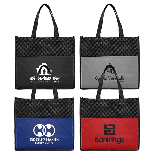 Plaza Deluxe - Non-Woven Convention Tote Bag - - Silkscreen - Plaza Deluxe - Non-Woven Convention Tote Bag - - Silkscreen - Image 0 of 4