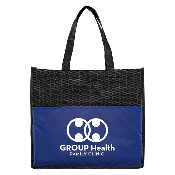 Plaza Deluxe - Non-Woven Convention Tote Bag - - Silkscreen - Plaza Deluxe - Non-Woven Convention Tote Bag - - Silkscreen - Image 4 of 4