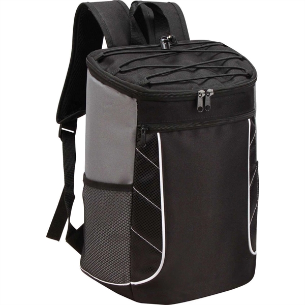 24-Can Backpack PEVA Lining Insulated Cooler Bag - 24-Can Backpack PEVA Lining Insulated Cooler Bag - Image 2 of 6