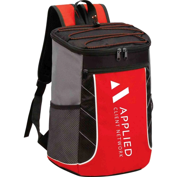 24-Can Backpack PEVA Lining Insulated Cooler Bag - 24-Can Backpack PEVA Lining Insulated Cooler Bag - Image 3 of 6