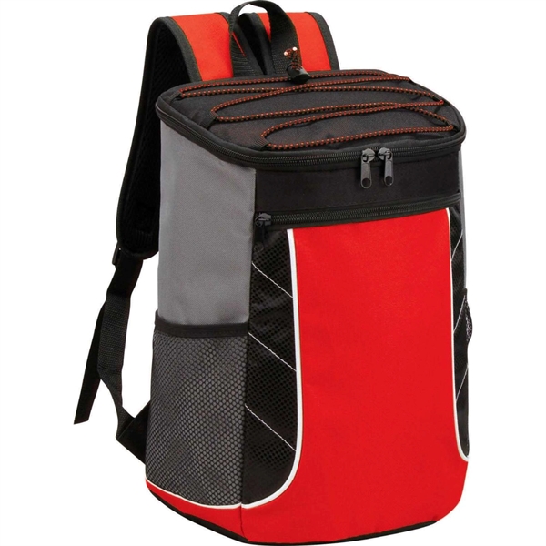 24-Can Backpack PEVA Lining Insulated Cooler Bag - 24-Can Backpack PEVA Lining Insulated Cooler Bag - Image 4 of 6