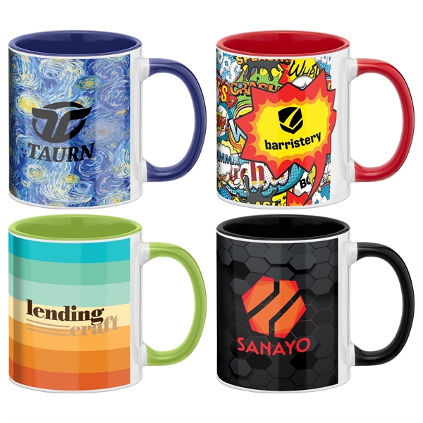 SimpliColor 12 oz. Ceramic Mug with ColorPop - SimpliColor 12 oz. Ceramic Mug with ColorPop - Image 0 of 4