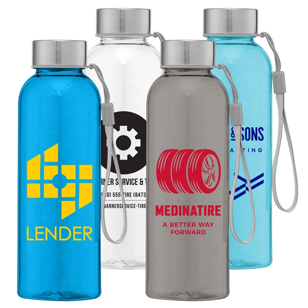 Skye - 17 oz. RPET Water Bottle with Wrist Strap - Skye - 17 oz. RPET Water Bottle with Wrist Strap - Image 0 of 4