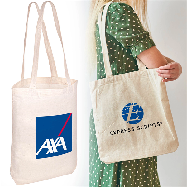 14"x17" Cotton Tote Bag with Gusset - 140GSM - 14"x17" Cotton Tote Bag with Gusset - 140GSM - Image 0 of 5