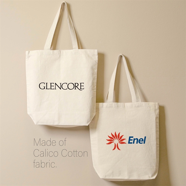 14"x17" Cotton Tote Bag with Gusset - 140GSM - 14"x17" Cotton Tote Bag with Gusset - 140GSM - Image 4 of 5