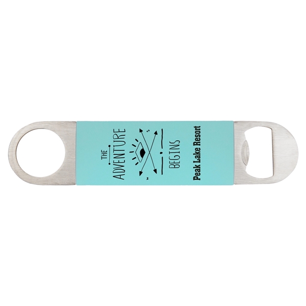 Teal Silicone & Stainless Steel Bottle Opener - Teal Silicone & Stainless Steel Bottle Opener - Image 0 of 1