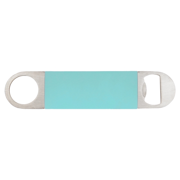 Teal Silicone & Stainless Steel Bottle Opener - Teal Silicone & Stainless Steel Bottle Opener - Image 1 of 1