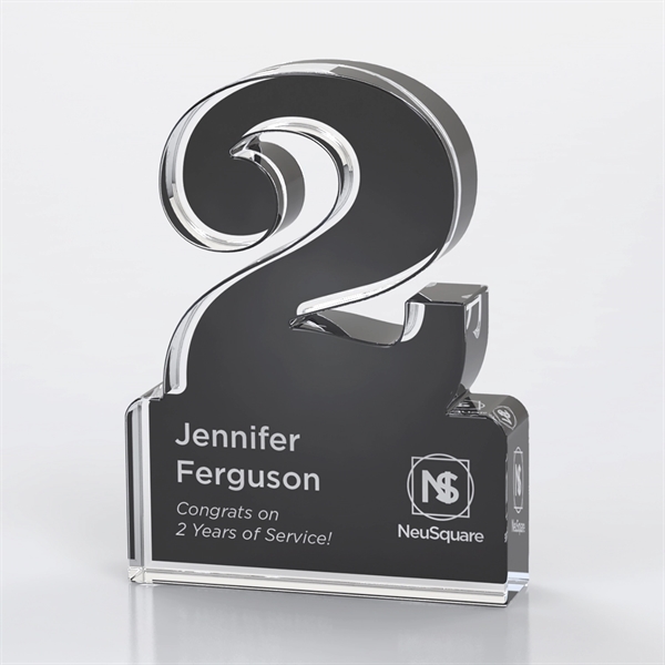 Anniversary Freestanding Single Digit Black