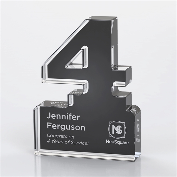 Anniversary Freestanding Single Digit Black