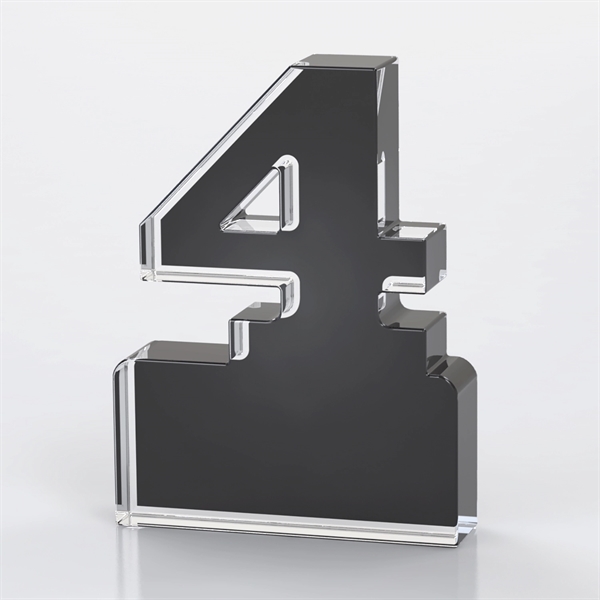 Anniversary Freestanding Single Digit Black
