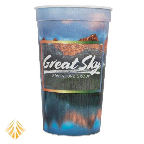 22oz Custom Printed White Stadium Cups - 22oz Custom Printed White Stadium Cups - Image 0 of 0