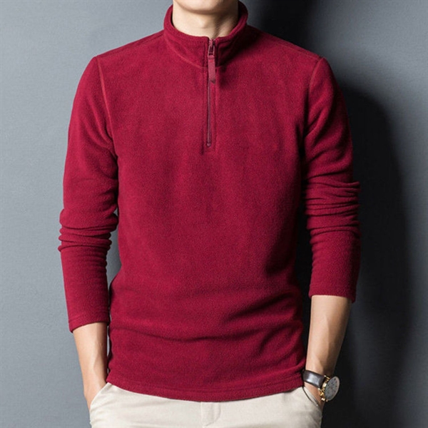 Unisex 150 GSM Flashed V Fabric Quarter Zipper Sweatshirt - Unisex 150 GSM Flashed V Fabric Quarter Zipper Sweatshirt - Image 0 of 0