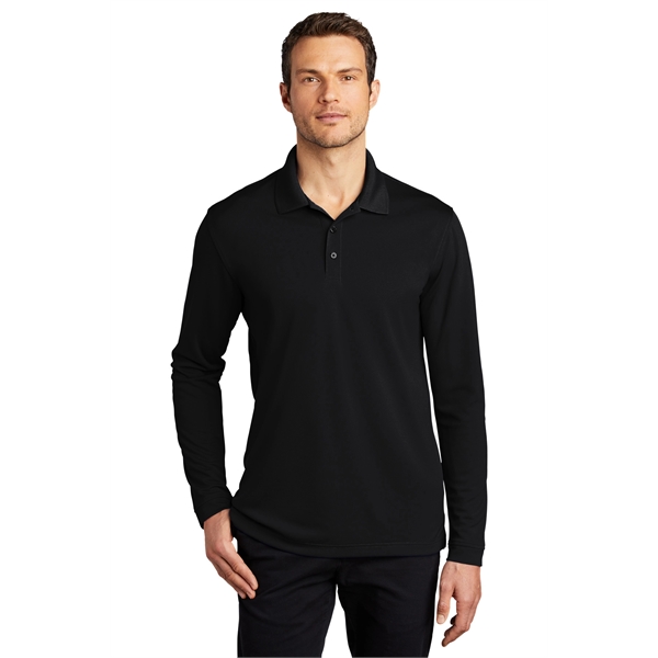 Port Authority Dry Zone UV Micro-Mesh Long Sleeve Polo - Port Authority Dry Zone UV Micro-Mesh Long Sleeve Polo - Image 31 of 49