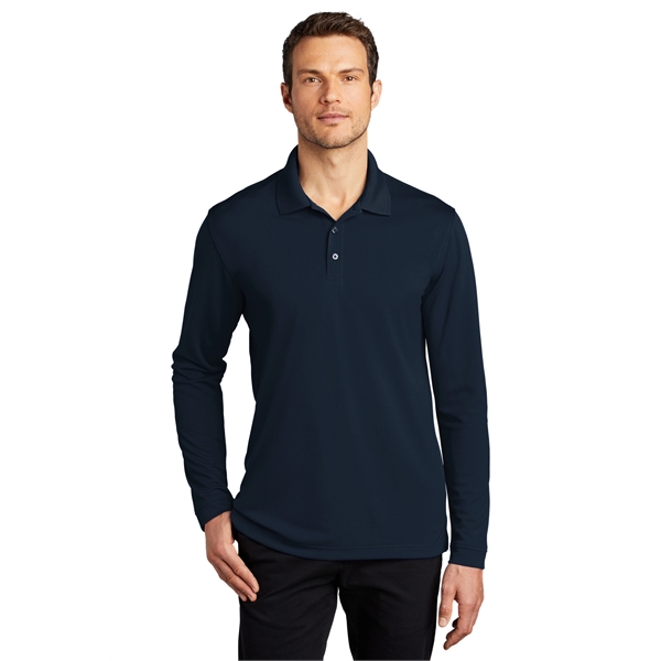 Port Authority Dry Zone UV Micro-Mesh Long Sleeve Polo - Port Authority Dry Zone UV Micro-Mesh Long Sleeve Polo - Image 33 of 49