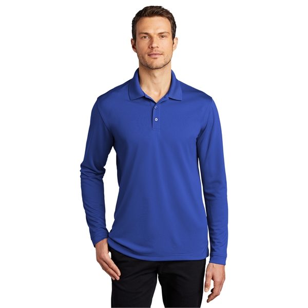 Port Authority Dry Zone UV Micro-Mesh Long Sleeve Polo - Port Authority Dry Zone UV Micro-Mesh Long Sleeve Polo - Image 34 of 49