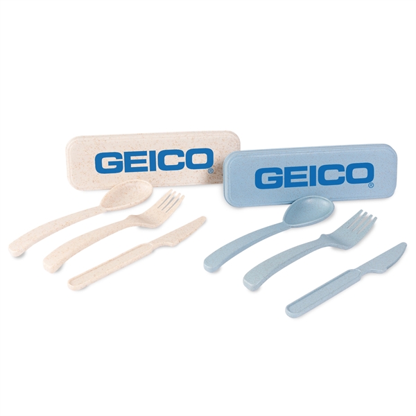 Wheat Straw Utensil Set - Wheat Straw Utensil Set - Image 0 of 4