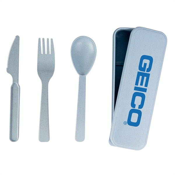 Wheat Straw Utensil Set - Wheat Straw Utensil Set - Image 1 of 4